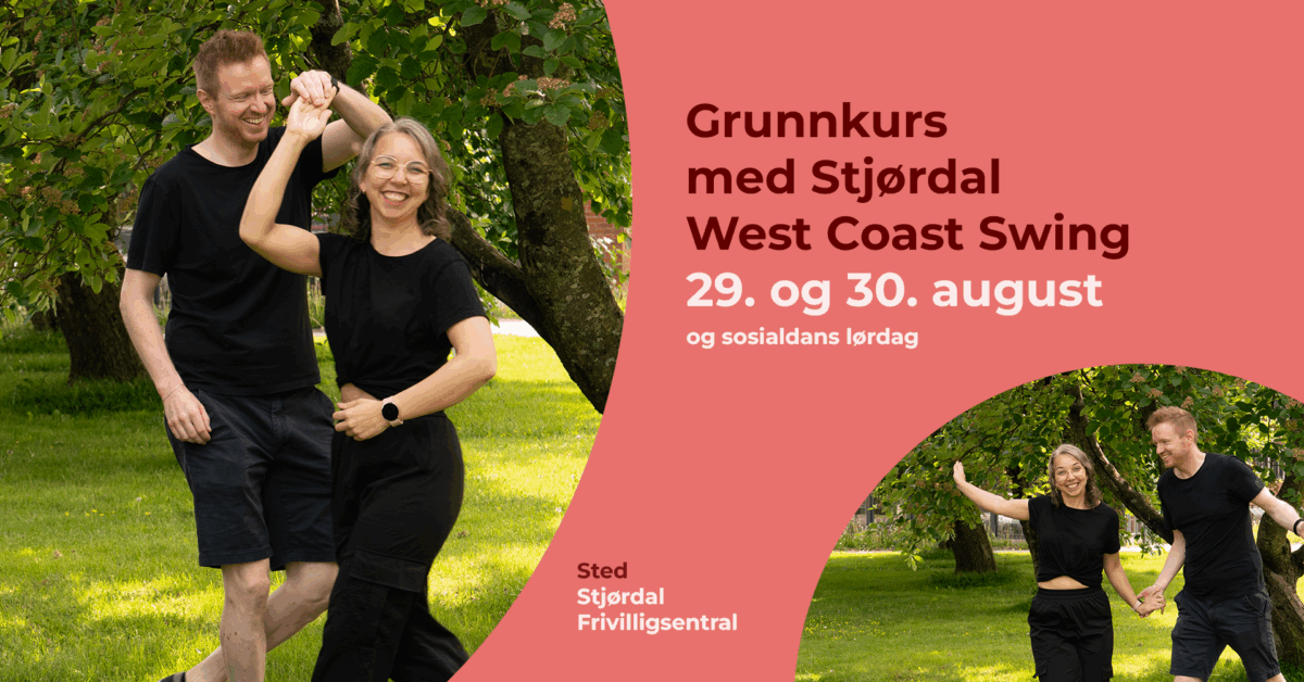 Grunnkurs West Coast Swing på Stjørdal 29.-30. august 2025