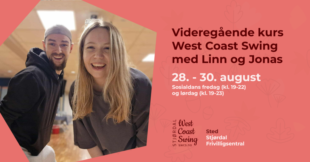 Videregående kurs West Coast Swing på Stjørdal 28.-30. august 2026