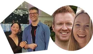Instruktører videregående kurs Anne og Thomas, og instruktører introkurs Daniel og Linn